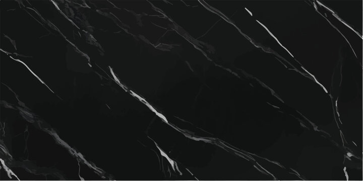 Close-up of a sophisticated black marble slab with intricate white veining, ideal for premium backgrounds and elegant interior design, marble texture, white veins