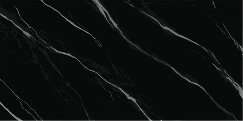 Smooth black marble surface with striking white veins, creating an abstract pattern, ideal for luxurious backgrounds and modern architectural details, marble texture © Muhammad