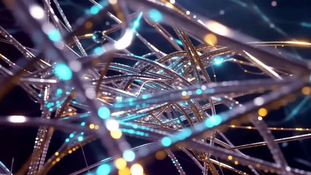 Neural network connections glowing brightly.