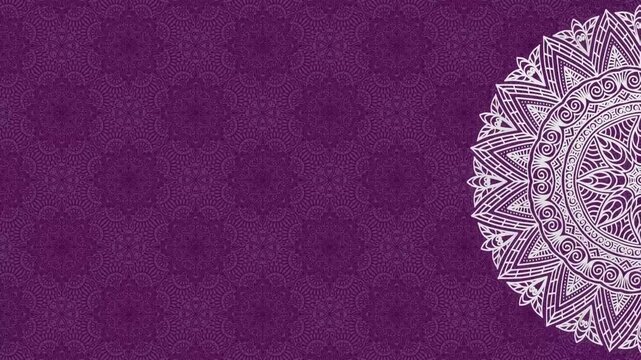 4K Resolution Copy Space Eid Al Adha Happy Eid, animation packshot Lighting Animation. eid Al Adha, Ramadan Kareem with mandala pattern