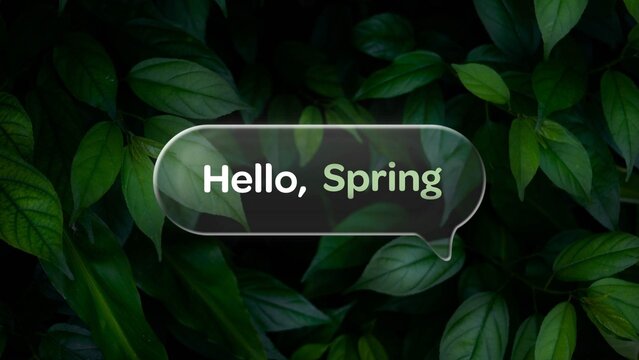 Glass Speech Bubble Title Animation