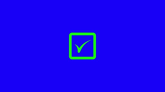 A vibrant blue background features a single bright green letter j