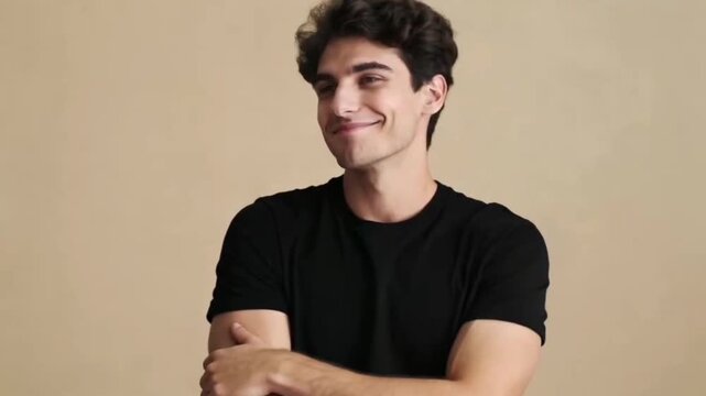 Young adult showing self satisfaction and pride