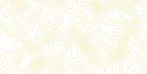 Fototapeta premium Topographic map background concept. Topo contour map. Rendering abstract illustration. White background topo