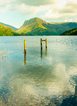Lake Buttermere in mid August,The Lake District,Cumbria,England,United Kingdom.