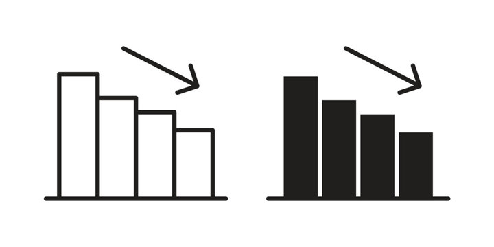 Decrease icon for mobile application, button and website design.