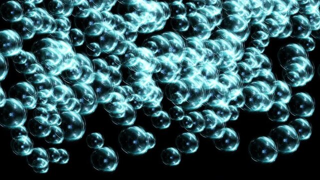 bubble water particle burst transition.