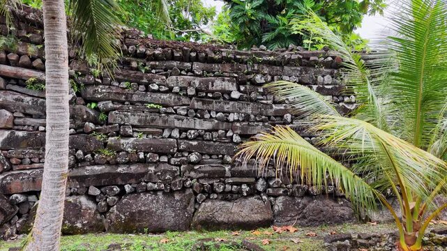 Micronesia Pohnpei Nan Madol Ancient Ruins Lost City Oceania Pacific Aerial Drone 4K
