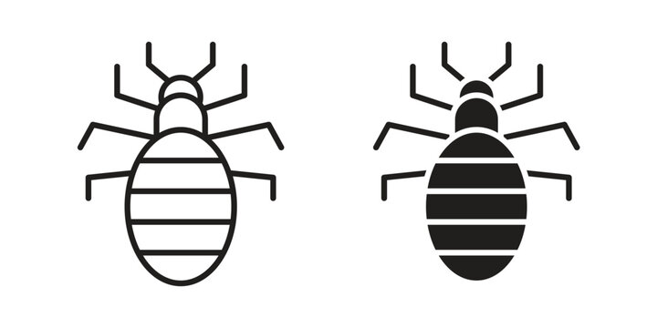 Louse icon for mobile application, button and website design.