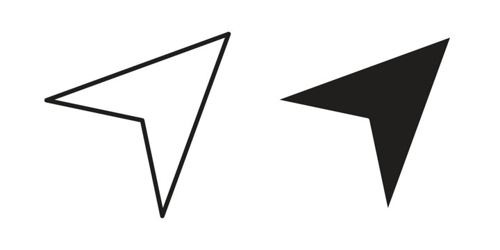 Navigate icon for mobile application, button and website design.