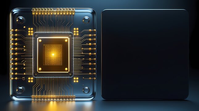 Quantum Glass Processor