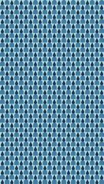 Seamless Pattern of Stylized People Icons in Shades of Blue vector illustration