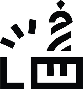 Black with letter l and e and question mark