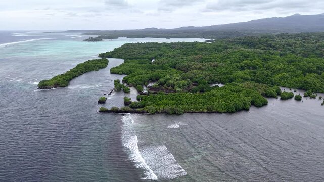 Micronesia Pohnpei Nan Madol Ancient Ruins Lost City Oceania Pacific Aerial Drone 4K