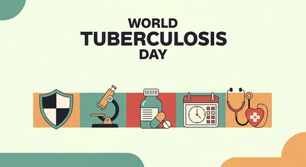 Fototapeta premium World Tuberculosis Day Banner