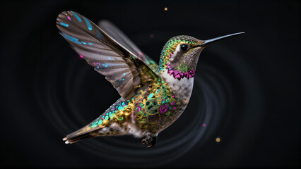 Fototapeta premium Cosmic Feather in the Void