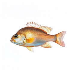 Fototapeta premium goldfish isolated on white