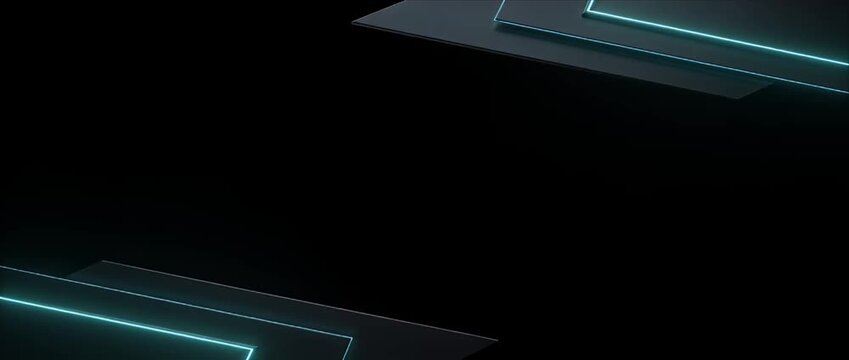 Futuristic neon background dark tech surface glowing edge blue light minimal design digital space technology layer abstract glass modern template cyber style futuristic background neon light abstract