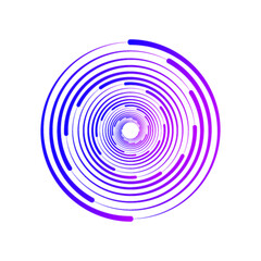 Naklejka premium Gradient dotted circles with smooth fade effect vector