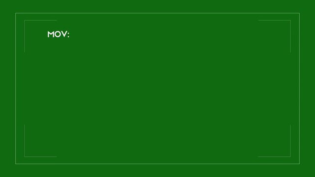 MOV Video File Format for High Quality Media Production and Editing.