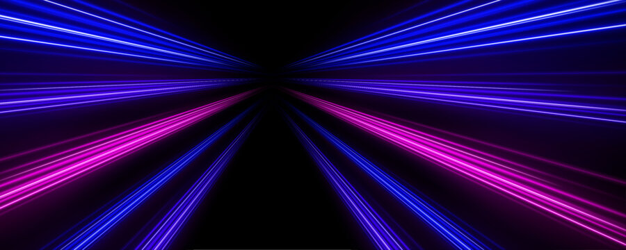 Bright rainbow streaks with flowing lines, glowing highlights and fast dynamic speed vector