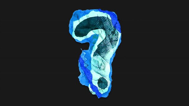 A drag and drop vibrant and brightly coloured symbol with alpha, in a torn creased up paper and card punk style that folds out in to place with worn aged effects and paper tears.
