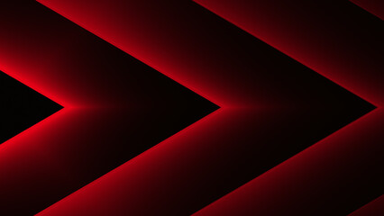Obraz premium Dark futuristic banner with glowing red lines forming a dynamic abstract pattern, perfect for modern tech-themed designs and digital layouts.
