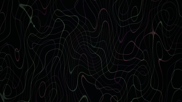 Black topographic map background texture.