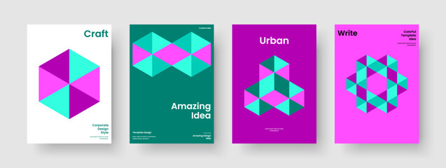 Obraz premium Abstract Flyer Layout. Creative Background Template. Geometric Banner Design. Brochure. Business Presentation. Poster. Book Cover. Report. Leaflet. Notebook. Pamphlet. Magazine. Journal. Newsletter