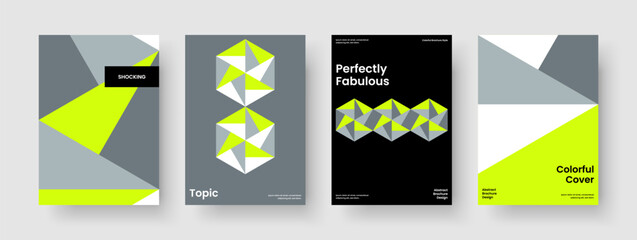 Fototapeta premium Creative Book Cover Design. Isolated Brochure Layout. Modern Background Template. Report. Poster. Business Presentation. Flyer. Banner. Brand Identity. Pamphlet. Handbill. Magazine. Advertising