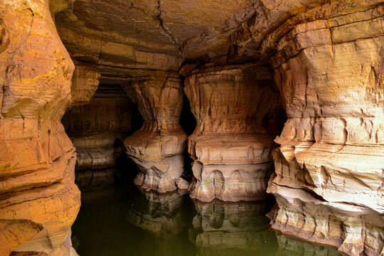 Limestone columns inside the Sof Omar Caves in south-eastern Ethiopia.