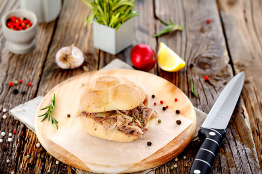 Lampredotto is a typical street food from Firenze Florence in Italy