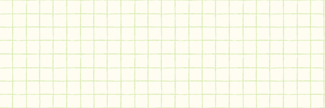 Green textured grid. Checkered seamless bg. Cute baby striped seamless pattern
