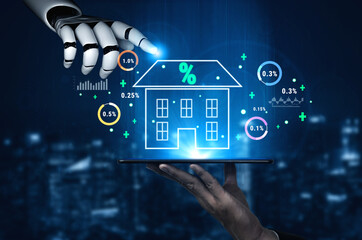 An AI analysis of real estate mortgage interest rates and the housing market. Using AI to predict...