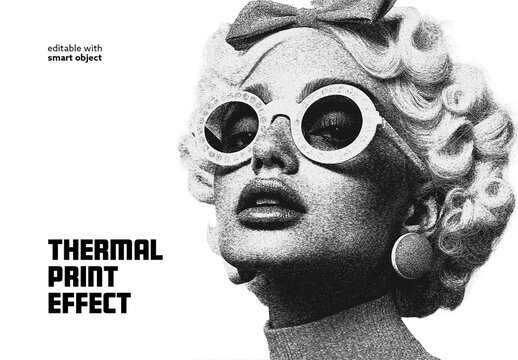 Thermal Print Effect