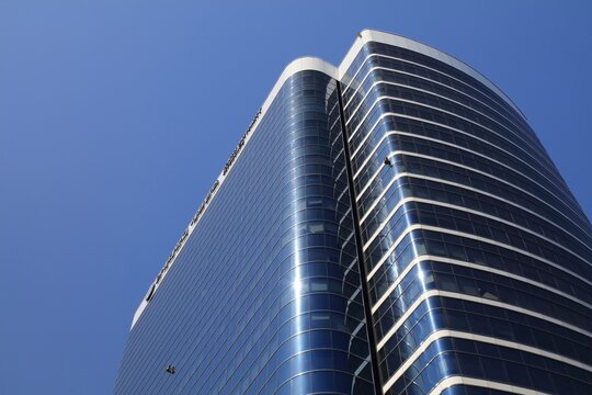 SEOUL, SOUTH KOREA - APRIL 8, 2023: Yonsei University Severance building in Seoul. Yonsei University is one of 3 most prestigious universities in Korea forming SKY group.