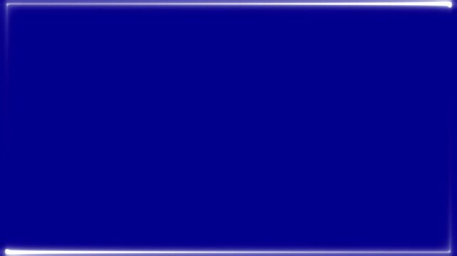 Dark blue background with running neon border glowing frame animation futuristic light edge loop abstract technology backdrop modern minimal digital design vibrant luminous motion graphic