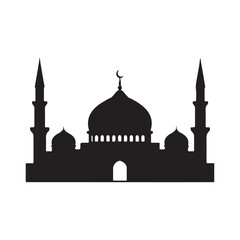 Fototapeta premium Mosque Moslem icon vector Illustration design template