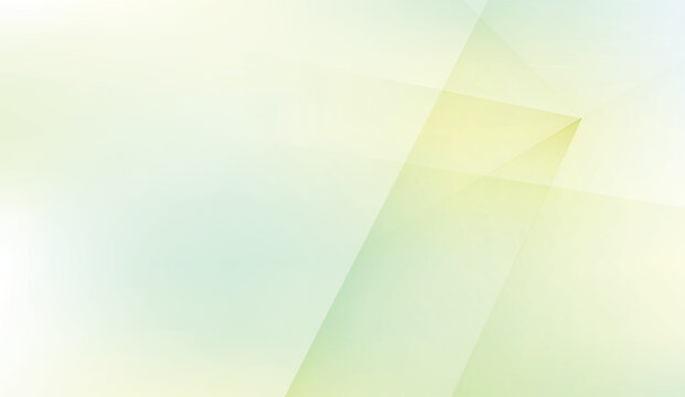 Abstract geometric background with soft pastel green and yellow overlapping planes for modern design