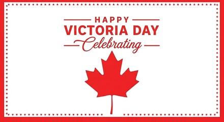 Fototapeta premium Happy victoria day celebrations in canada a royal holiday
