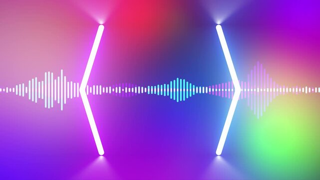 4k colorful abstract background dance floor several shining Stage lights 4k Floodlights shining brightly turning on-off Floodlight Lights kaleidoscope 4k Wall Lights Bulb Halogen Headlamp Lamp Night