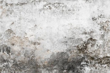 Fototapeta premium Old concrete wall with peeling paint and weathered texture showing cracks and discoloration in gray and brown tones for background or grunge design.
