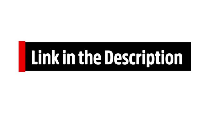 Link in the Description Lower Third Animation, Click Here Bar, Video Info Overlay