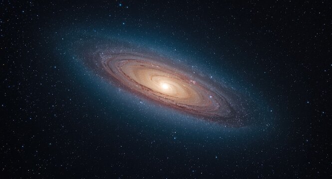 Astrograph telescope deep sky photo highlighting spiral galaxy M101 Pinwheel