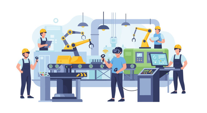 Smart Factory Automation with VR & Robotics: Industry 4.0 Manufacturing Innovation