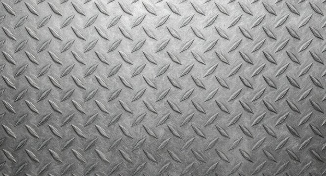 Polished smooth metal diamond plate texture for continuous background