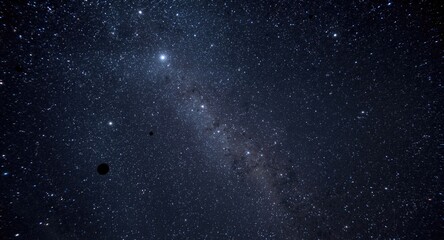 Fototapeta premium Elegant line work showing a vast galaxy full of stars, planets, and other astronomical phenomena