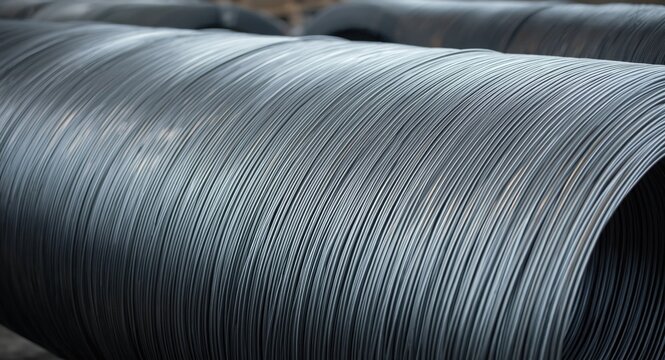 Low carbon hot rolled steel wire rod in twelve millimeter diameter coils for industrial supply
