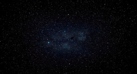 Fototapeta premium Glittering cosmos spread across a black starry night