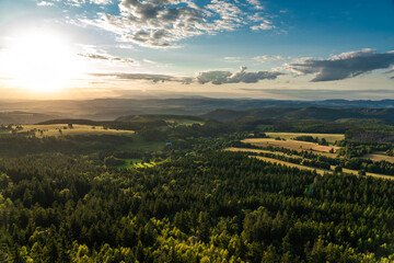 Tatry, Tatra mountain, gory, polskie góry, Slovakia, drone, bird view, aerial, city, urban, street, building, roof, sky, clouds, summer time, Góry Stołowe, Szczeliniec © olo